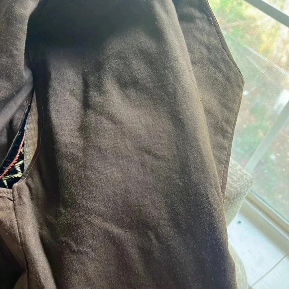 1970s hand embroidered Afghan Hippie waistcoat size S - Picture 6 of 7